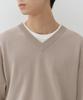 Musinsa Standard Washable Supima Cotton V-Neck Knit [Mushroom]
