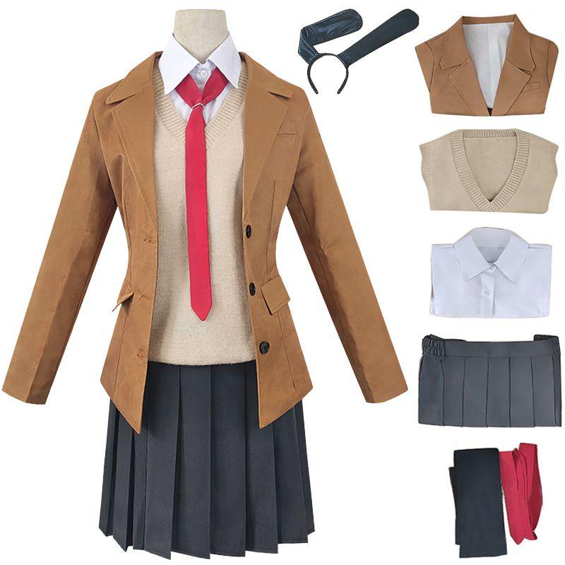 Premium Seishun Buta Yarou Wa Bunny Girl Sakurajima Mai Cosplay Costume Full Set Outfit For Captivating Parties And Events