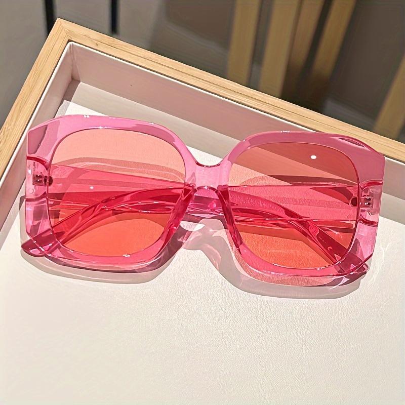 Festliche Strandparty-Sonnenbrille Überdimensionierte quadratische Fassung Lebendige Farben Sommer-Spaß Outdoor-Reisebrille