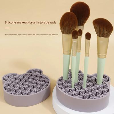 Support d'exposition pour pinceaux à ongles en silicone, support pour pinceaux de maquillage, étagère de séchage, porte-pinceaux, organisateur Make UP