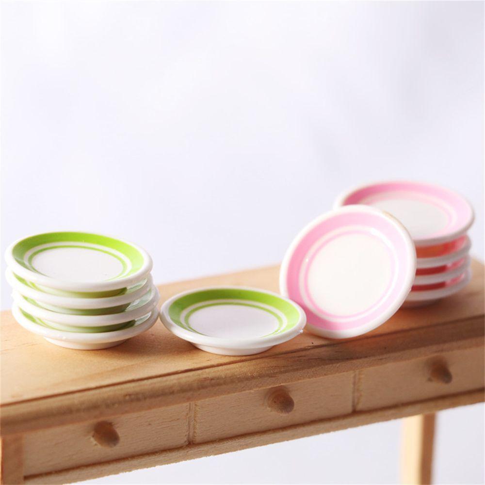 Pretend Play Toy Tableware Doll house Dinner Plates Kitchen Toys Food Dishes Photograph Props