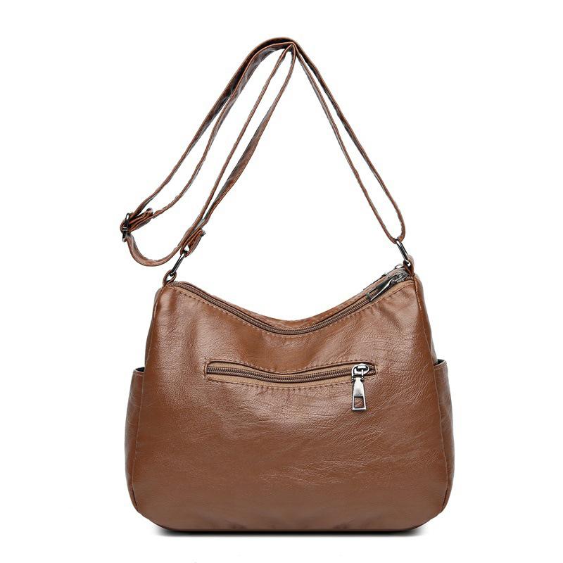Vintage Pu Leather Luxury Purses and Handbags High Quality Women's Bag Design Multi-pocket Ladies Crossbody Shoulder Bags AVE
