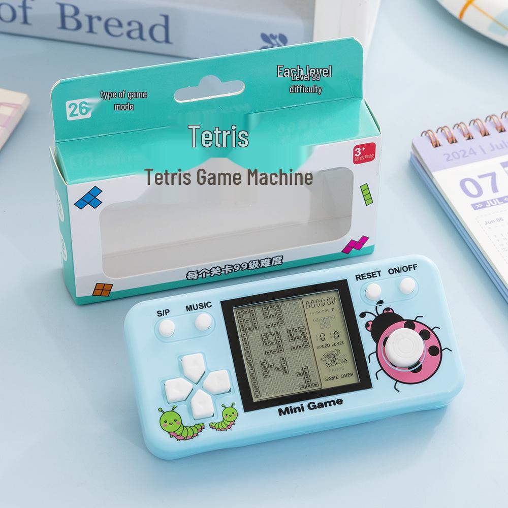 Classic Retro Handheld Tetris Game Console for Kids