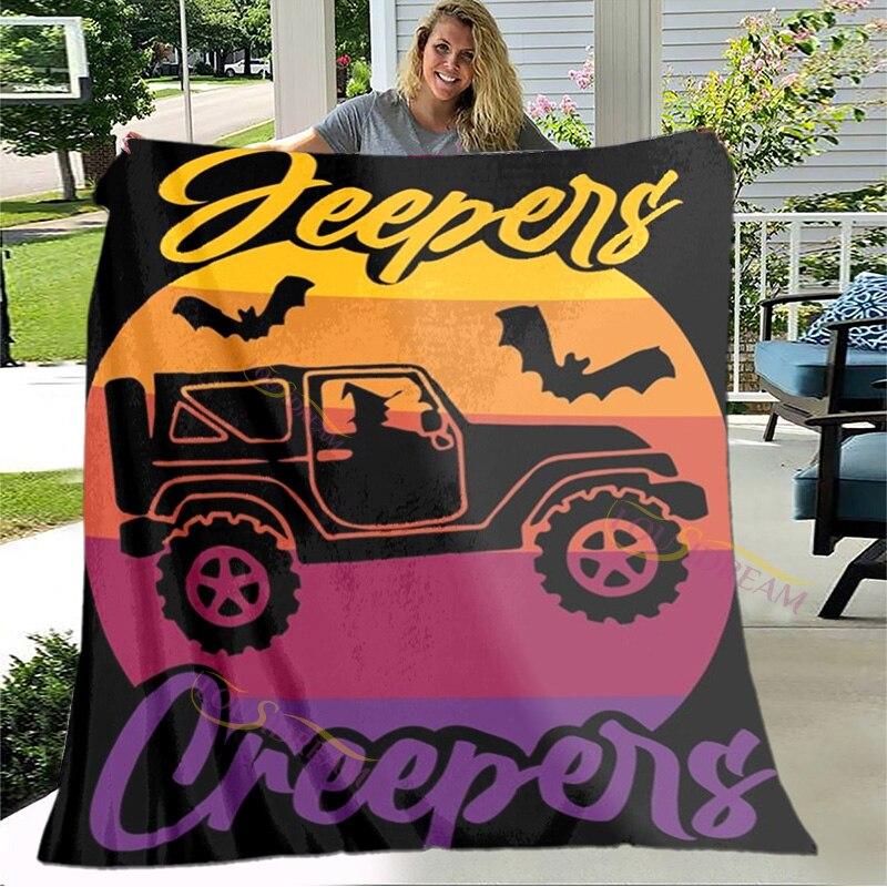 Jeepers Creepers Queen Size Blanket Super Soft Flannel Blanket Throws Blankets Home Decor House Office Lightweight Sofa Nap