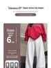Women's White-Gray High-Waisted Wide-Leg Sweatpants - Petite, Slimming, Casual Athletic Wear for Autumn 2024