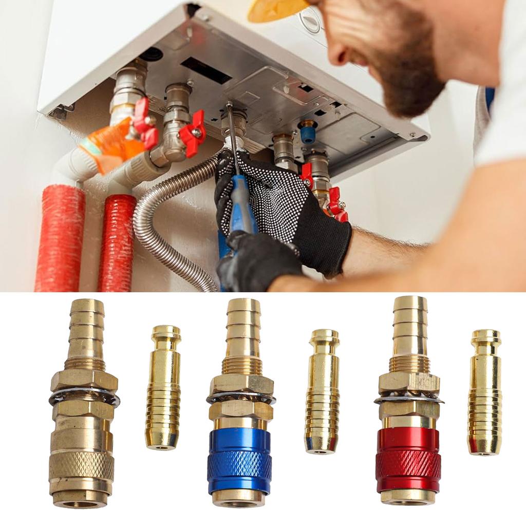 Raccords rapides en laiton pour gaz et eau, diamètre intérieur de 10 mm
