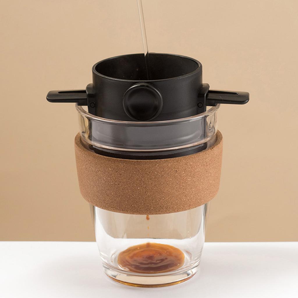 Coffee Filters Coffee Infuser Foldable Paperless Pour Over Tea Dripper for Home Kitchen Office Bar Coffeeware