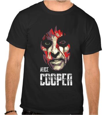 Alice Cooper Rock Music Logo Black 100% Cotton T-shirt Mens Tees Top -1034 -Kids-