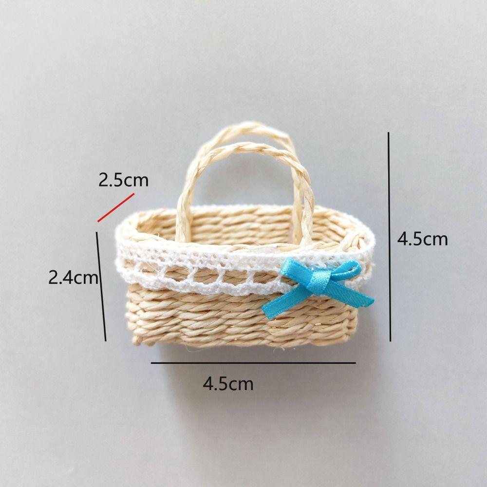 Fashion Dollhouse Basket Mini Miniature Children's Day Decoration  For BJD Dolls/for Ob11 Dolls