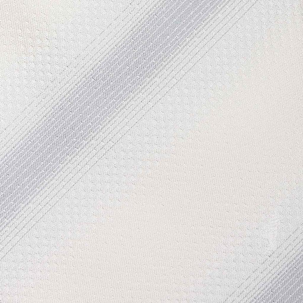 [Fortuna Tokyo] Necktie FT-T12. Horizon Nishijin-ori Wedding Tie (with pocket square) Men's Silver Necktie (Blade width 8cm, Length 142cm)