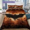 Batman Drawing Bedding Set, 1 Duvet Cover & 2 Pillowcases, Suitable for Home Decor, Ideal Gift for Fans