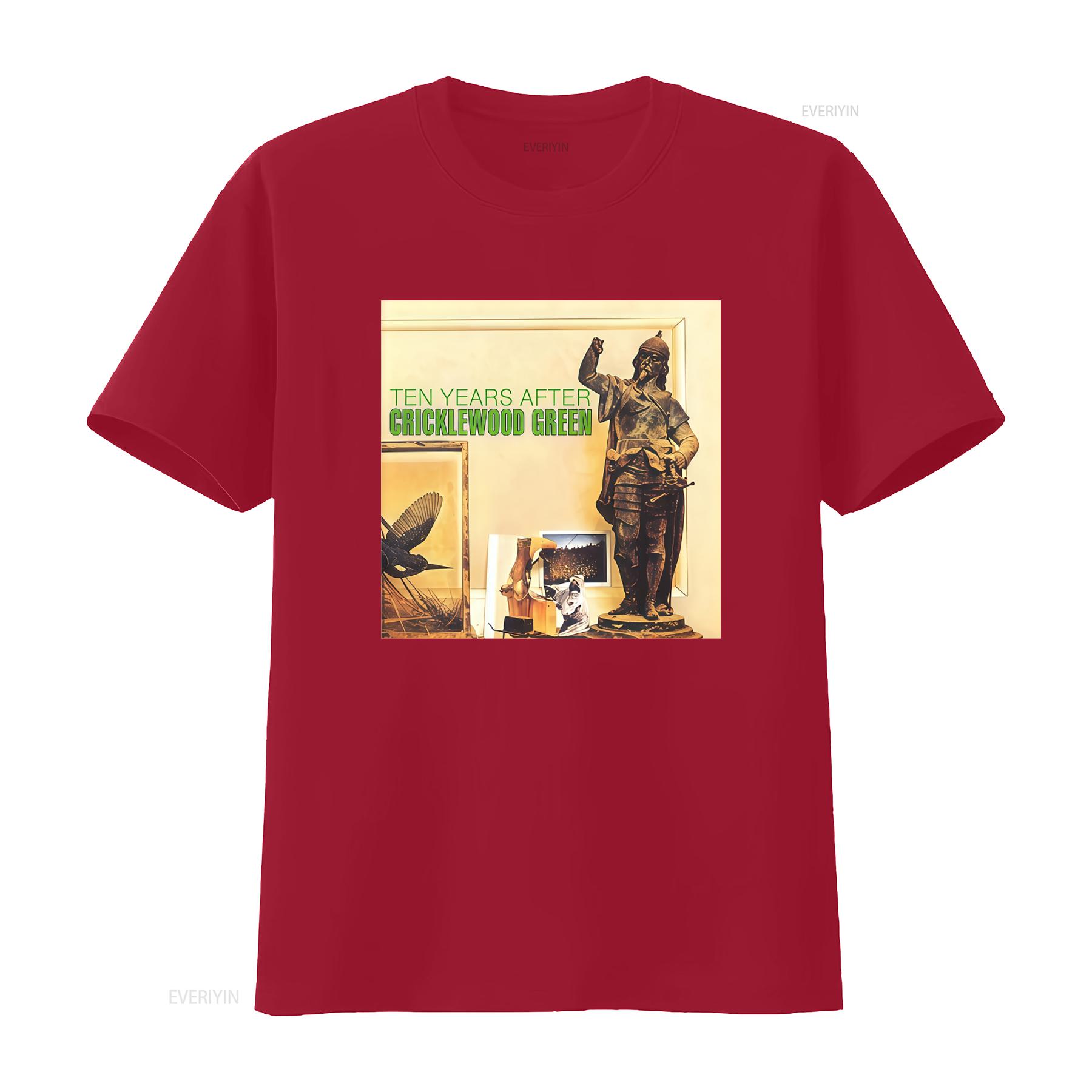 

Ten Years After Band Cricklewood Green T Shirt Available in Full Sizes from S to 5XL vintage Washed Top For Everyday Wear S