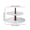 Cake Stand Cakes Plate Decorative Household Round Dessert Trays Serving Tray Desserts Display