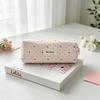 Polka Dot Pencil Case Canvas Storage Bag Cute Pen Pouch  Student