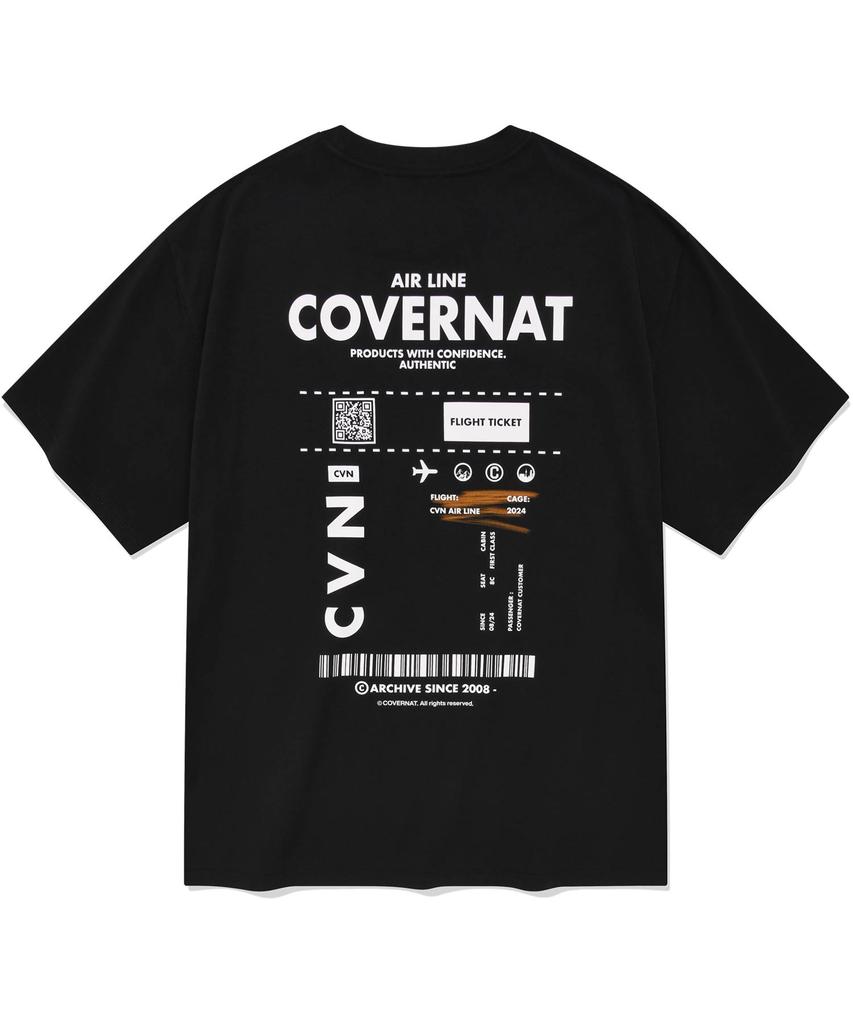 COVERNAT Passport T-Shirt Black