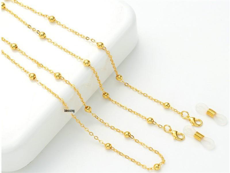 Schicker europäischer & amerikanischer Mode-Brillenketten-Clip: Damen Nischendesign, High-End Schmuck & Maskenkettchen-Accessoires