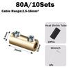 With Heat Shrink Tubing Brass Terminal Block Pressure Free High Current High Power Splitter Waterproof Wire Connector Electrical