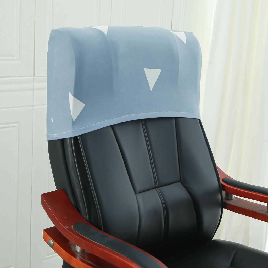Elastic Boss Chair Headpillow Case Office Chair Cover Swivel Chair Headpillow Case Computer Chair Headpillow Seat Dustproof Head Cover