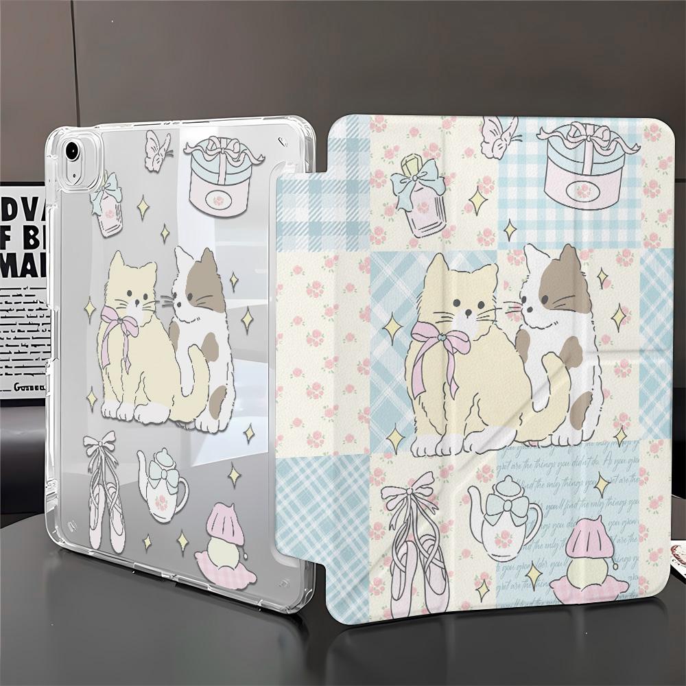 Cute Lamb Cartoon Case For iPad 11 10.9in 7th 8th 9th Gen 10.2 Case for iPad A16 11th Air 13 4 5 Pro 11 Case Y Fold