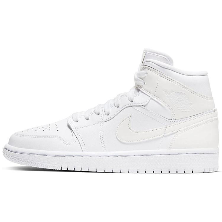 New JORDAN 1 Mid Ivory White Women's BQ6472-112