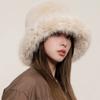 Autumn and winter plush warm ear protection imitation fur mink basin hat children