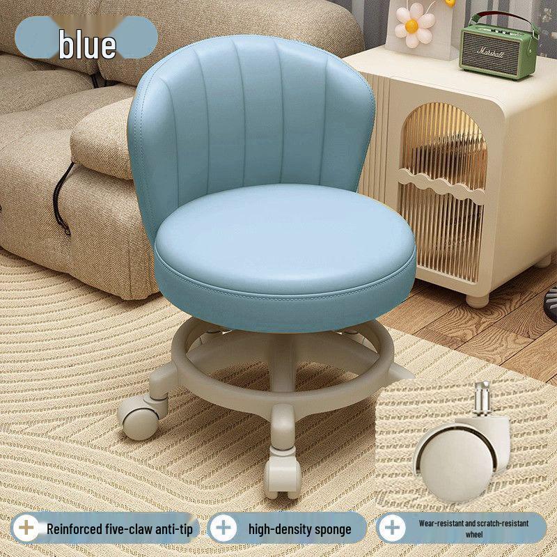 Adjustable Rolling Stool for Kids: Walk Learning, Shoe Changing, Grout Cleaning, Silent Mopping, with Wheels