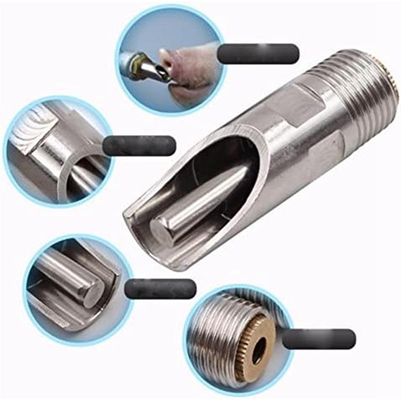 Sow Nipple Drinker, Piglet Drinker, Animal Drinker, Feeder, Farm Set Easy Install Easy To Use ,10 PCS