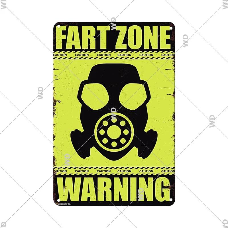 Hisun Tin Sign High Definition Metal Tin Sign Funny Warning Caution Signs Set Retro Danger Electric Shock Hedge Cutting Wall Art Decor for Gar