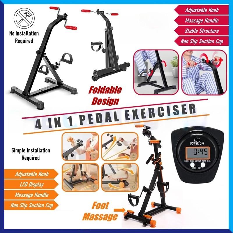 4 In 1 Household Foldable Fitness Bike Upper And Lower Limb Rehabilitation Bicycle Pedal Exerciser