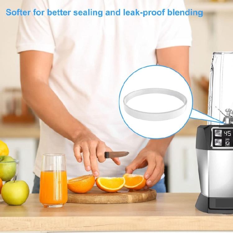 10cm White Rubber Sealing Gaskets Adapter Replacement Part for CT680 BL456-30 BL480 BL681A BL682 BL640 Juicer Blender Seal