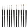 Black Frosted Ultra-Fine Nylon Student Art Liner Pen for Digital Watercolor and Outlining