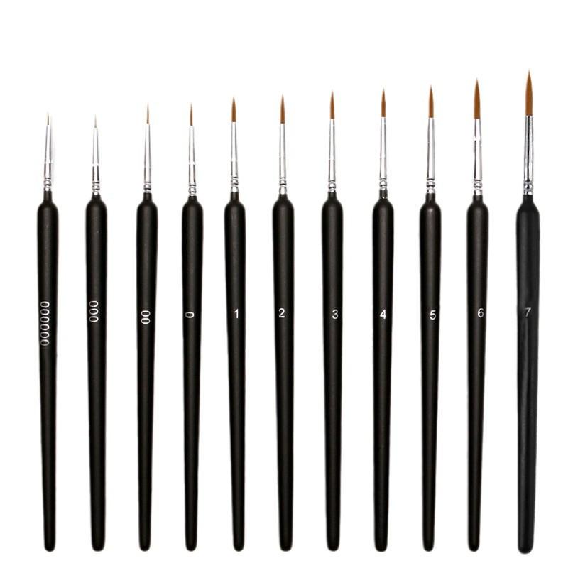Black Frosted Ultra-Fine Nylon Student Art Liner Pen for Digital Watercolor and Outlining