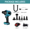 1000W 40000RPM Multifunction Cordless Air Dust Blower Collector Inflator and Deflator with 5Nozzles For Battery
