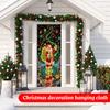 Christmas Fluorescent Door Frame, Door Cover Background, Holiday Party Decoration, Christmas Decoration Hanging Cloth