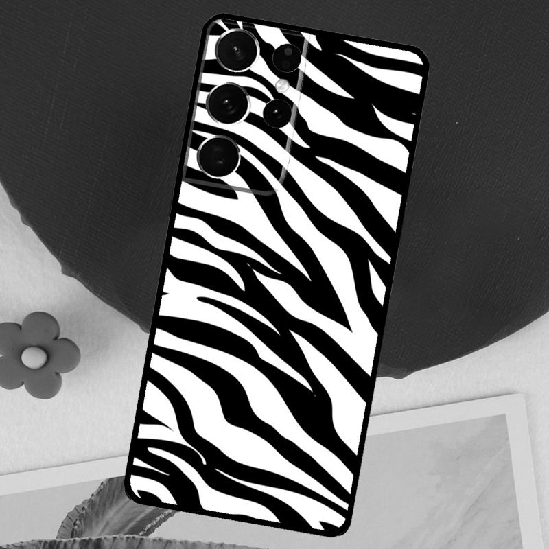 Zebra Print Pattern Funda For Samsung Galaxy S23 S24 Ultra S8 S9 S10 S22 Plus S20 S21 FE Note 10 20 Ultra Case
