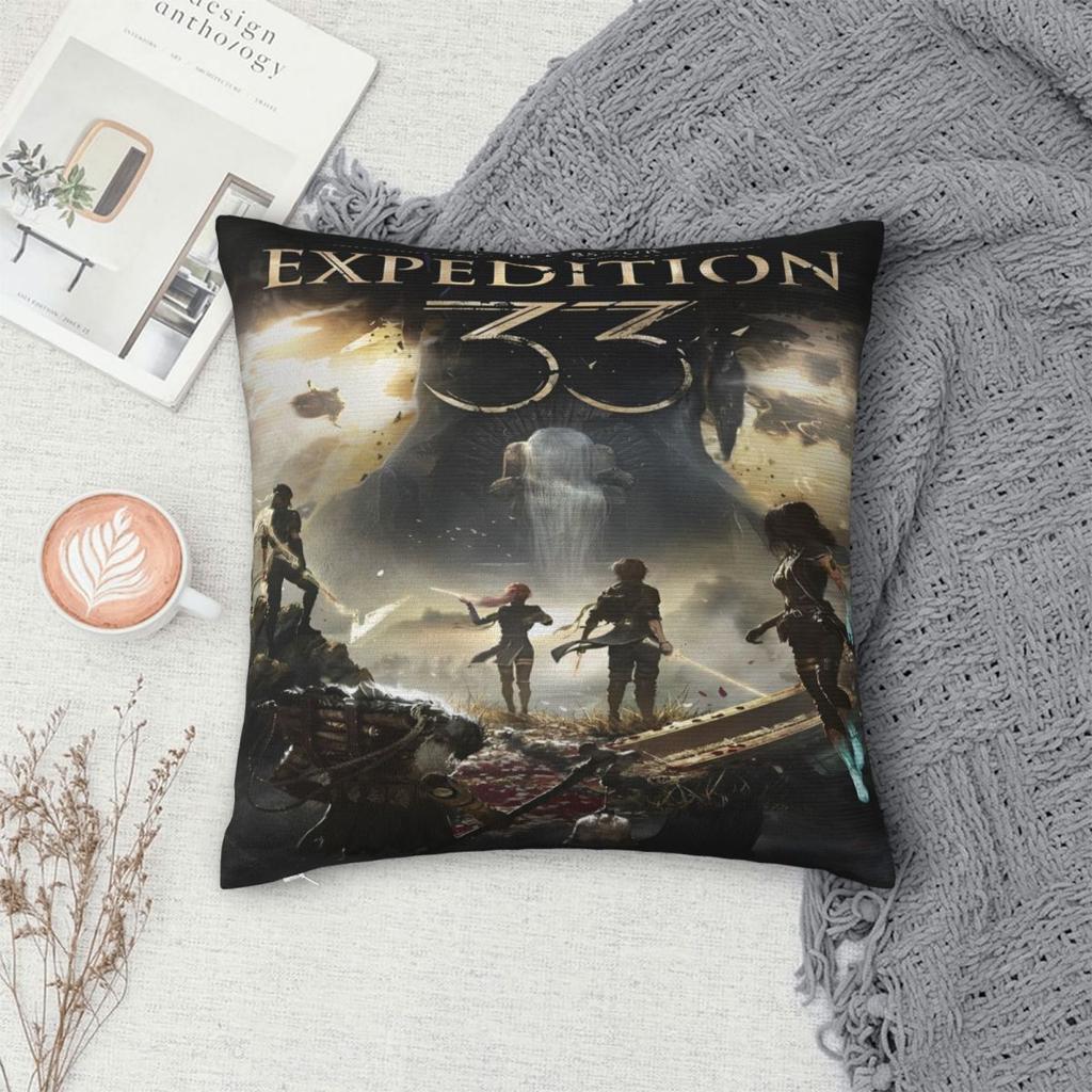 Warm Sofa Expedition 33 Decoration Pillowcases Merch Pillow Covers Zipper Multi Size