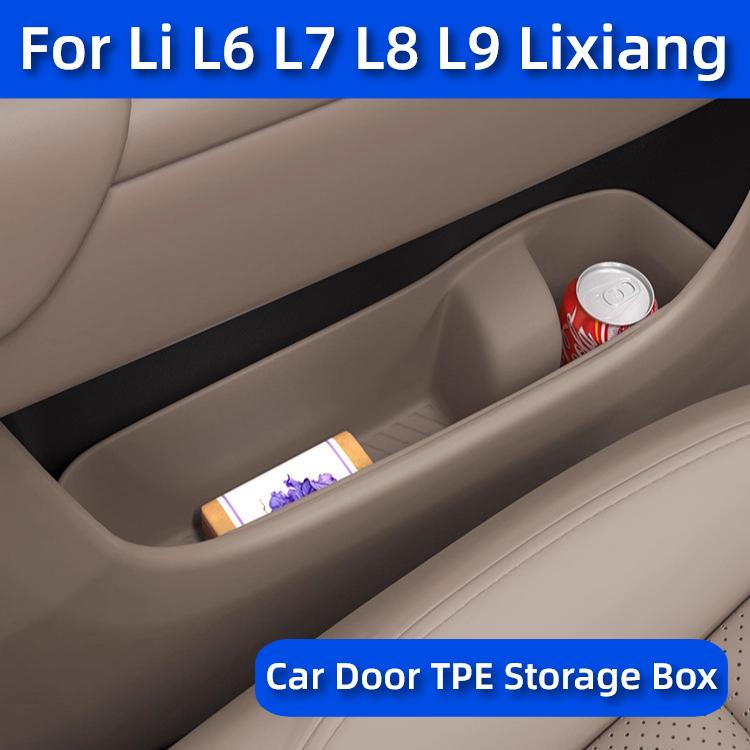 For Li L6 L7 L8 L9 2025 2024 Lixiang Car Door TPE Storage Box