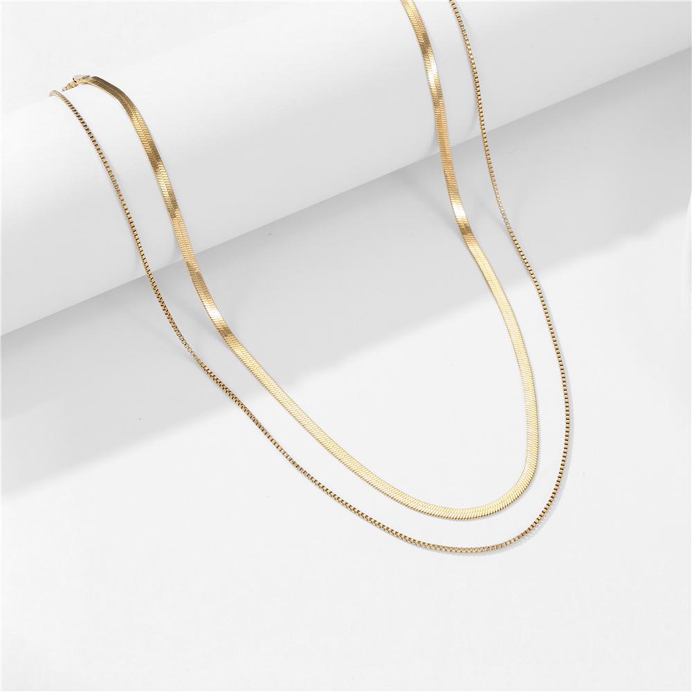 Schlangenkette Nischen-Vielseitige Halskette Damen-Premium-Schlüsselbein-Kette