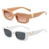 Retro Rectangle Sunglasses Women/Men Unisex with Fashion V-shaped Foots Outdoor Sunshade