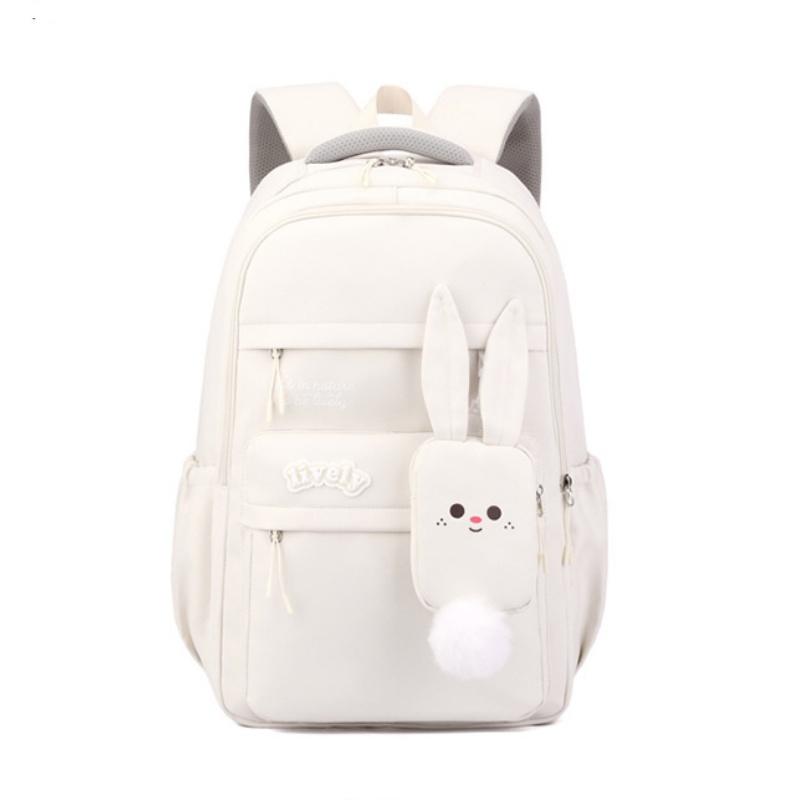 Cute Cartoon Teenager Girl Schoolbag Large Capacity Primary School Grades 3-6 Book Bag Simple Super Lightweight Junior High School Student Backpacks
