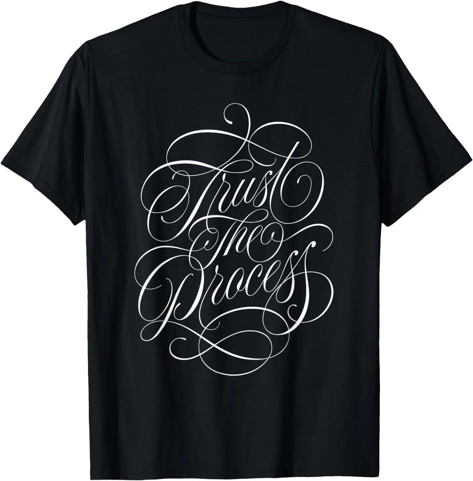 Trust the Process x Calligraphy T-Shirt L