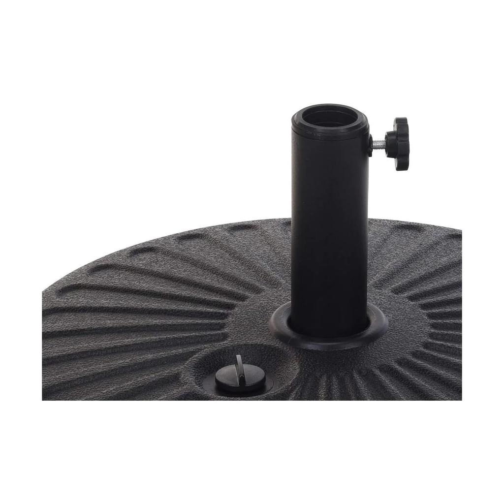 Parasol Base 22 L Color: Black Ø51x12cm Ipae Progarden