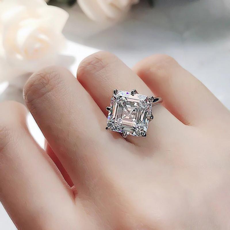 CopperCubic Zirconia Crystal Rings for Women Luxury Trendy Wedding Accessories Fashion Contracted Jewelry