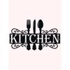 Wrought Iron Wall Art Decor, Metal Sculpture Home Hanging, 1PC