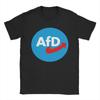 Aufkleber AfD Logo Baumwoll T-Shirt Für Mann Sommer Vintage T-Shirts Rundhals Neuheit T-Shirts Übergroß Bedruckte Oberteile
