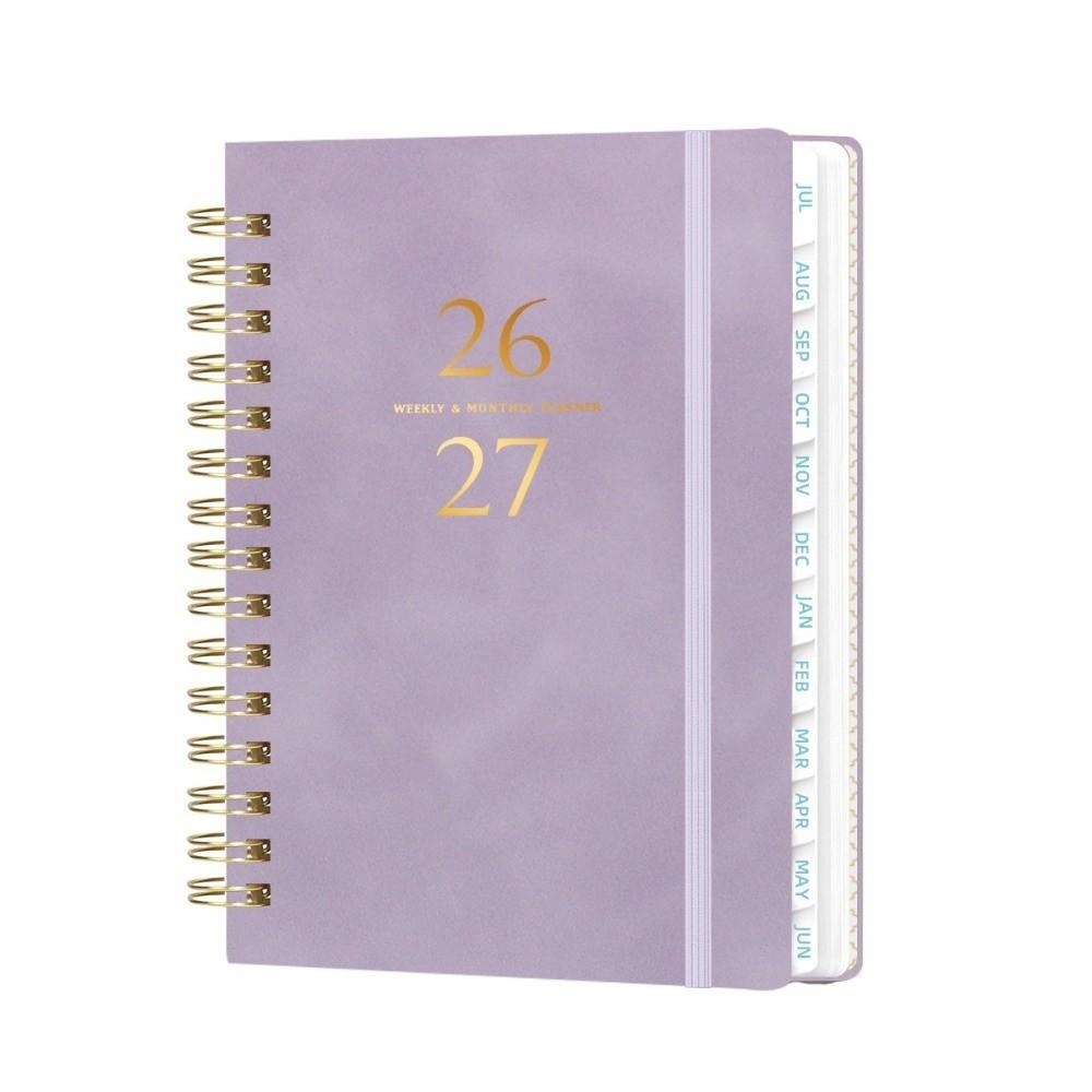 PU Leather Agenda Book Colorful Inner Page Appointment Book To Do List Notepad for Student Gift
