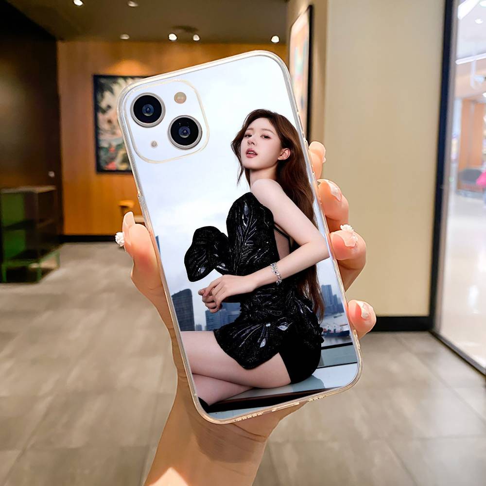 Chinese actress-Zhao Lusi Phone Case For iPhone17,16,15,14,13,12,11 ,Pro Max, Plus Soft Silicone Transparent Cover iPhone16E