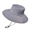 Summer breathable sun hat men's outdoor fishing mountaineering sun protection hat ice silk eaves UV protection bucket hat
