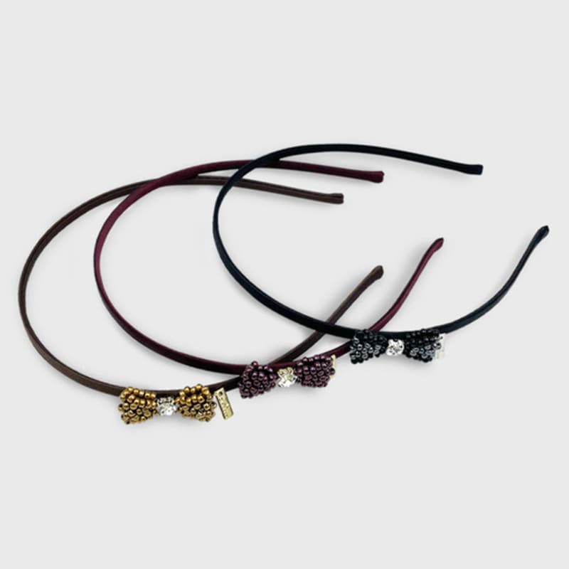 Jean Paul Clarisse Mini Ribbon Beaded Hairband LFHB0068