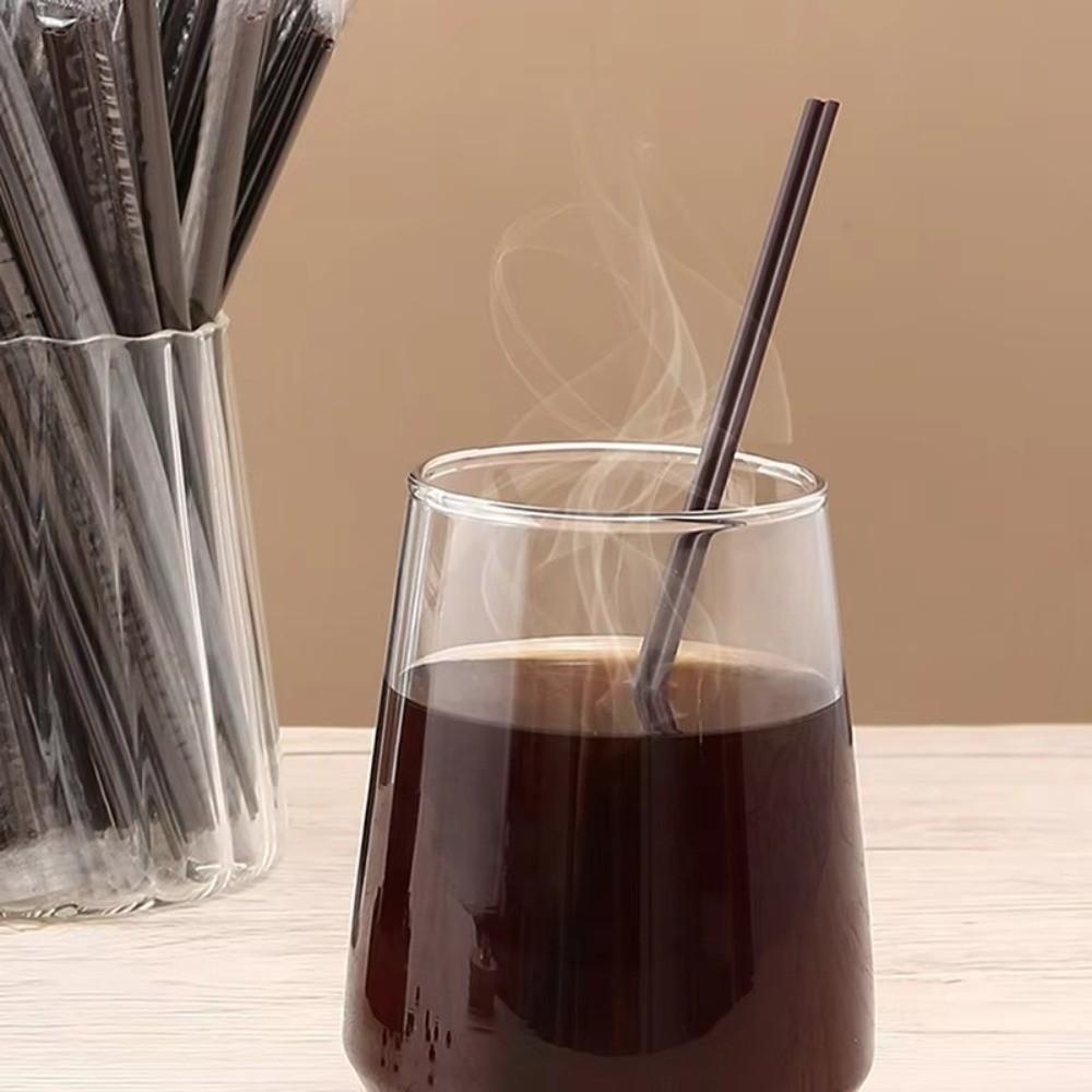 100/200/500 PCS Plastic Coffee Straw Food Grade Disposable Straw Juice Straws  Coffee Drinks